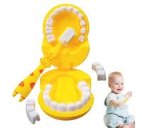 Jouet de brossage des dents pour enfant - Propiie de d'animaux, unité de nettoyage AID, pinceau, jouet éducatif pour , bébé habitude orale - Kit d'artisanat Playset Kid Trainer Figurine