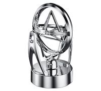 Jouet de bureau à moto perpétuelle, voiture à moto perpétuelle | Décoration de pendule orbitale de Newton alimentée par USB Orbite magnétique