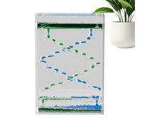 Jouet De Bureau De Mouvement Liquide En Acrylique - Timer D'eau Goutte À Goutte À Main, Décoration De Relaxation Sensorielle Apaisante, Toy De Mouvement Visuel De Secours De Stress | Timer À Flux Liqu