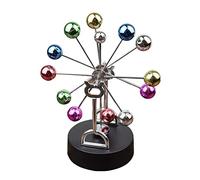 Jouet de bureau Perpetual Motion, grande roue colorée Balles d'équilibre rotatives, paquet scientifique électronique jouet sphères rotatives astéroïdes Balles d'équilibre rotatives pivotantes pour