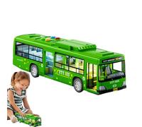 Jouet de bus - ABS 28,5 x 6,5 x 7,5 cm - Jouet de bus de deck - Bus de diligence - Bus à piles pour raconter des histoires - Pour enfants d'âge préscolaire - Pour jouer à l'âge préscolaire