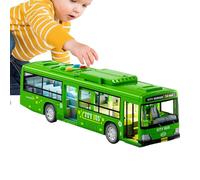 Jouet De Bus De Conduite - Grand Bus De Ville Pour Jeu De Rôle, Jouet ÉDucatif Pour Enfantss Avec Musique Et Lumière, Portes Ouvrantes, Modèle Réaliste De Véhicule | Jouets Pédagogique Et Amusant