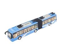 Jouet de bus électronique pour enfants, bus à pousser et à faire avancer avec éclairage, modèle de circulation éducatif aux jolies lumières LED, design réaliste pour les garçons de (Blanche)