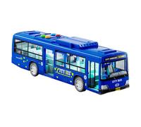 Jouet de bus pour avec son réel - grand modèle de bus public, jouet de véhicule électrique avec gadgets d'ouverture de porte et lumière LED | Bus urbain pour les i