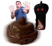 Jouet de caca télécommandé en vinyle réaliste, alimenté par batterie, faux caca drôle, mouvement rapide, jouet télécommandé pour farces, accessoire de farce, poisson d'avril, gag, blagues pratiques