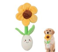 Jouet de cachette de nourriture pour animaux de compagnie, jouet pour chiot faisant du son - Jouet de friandises à alimentation lente pour chien,Soulagement de la solitude et peluche interactive et am