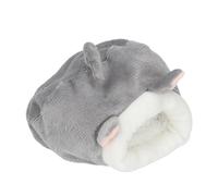 Jouet de Cage de Maison D'écureuil pour Petits Animaux, Mini Nid de Hamster Chaud en Coton Mignon, Offre Un Lieu d'intimité et de Mystère, Idéal pour Les Hamsters et Les Petits Animaux de