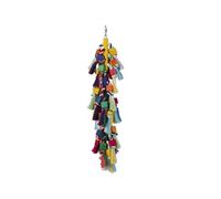 Jouet de cage pour oiseaux Nobby Pet Holzblöcke Mit Baumwolle Multicolore 50 cm