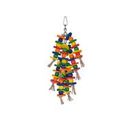 Jouet de cage pour oiseaux Nobby Pet Holzketten Mit Sisal Multicolore 32x11 cm