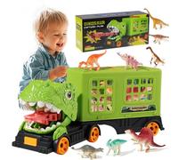 Jouet De Camion De Dinosaure Avec 24 Figurines De Dino, Véhicule De Transport De Dinosaure De Capture Avec Facile À Transporter, Cadeau D'anniversaire De Voitures De Dinosaures-Green||24Pcs