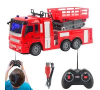 Jouet de camion de pompiers pour - Playset pour pour, modèle de pompe forte, voiture de sauvetage avec | Camion de jeu d'urgence interactif pour les activités do