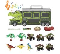 Jouet De Camion Dinosaure - Véhicule D'ingénierie Tyrannosaurus Rex Avec Lumières Et Musique | Grand Véhicule De Construction Coulissant À Inertie, Jouets Éducatifs De Dinosaures Pour Garçons, Apprent