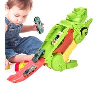 Jouet de camion dinosaure - Voiture de transport en ABS, 6 mini grands véhicules , effets sonores et lumineux réalistes, forte ingénierie éducative des dinosaures | Véhicule pour l'imagination et