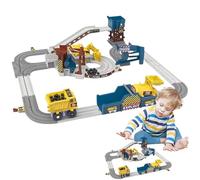 Jouet De Camion - Ensemble De Chenilles | Jouet De Piste De Course D'ingénierie Pour Garçons Et Filles, Ensemble De Jeu De Train D'aventure De Carrière Avec Voitures Électriques, Jouets D'apprentissag
