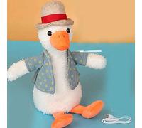 Jouet de Canard Chantant, Belle Forme, Répétition du Discours pour Enfants, Matériau éducatif en Coton PP Doux (Canard Parlant Intelligent)