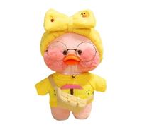 Jouet de Canard en Peluche Jaune - Coton PP, en Tissu Doux, Figurine de Canard à l'acide hyaluronique, Cadeau créatif et décoration d'anniversaire pour garçons et Filles, de décoration