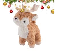 Jouet de cerf - Poupée de renne en peluche de 9,8 pouces, peluche douce multifonctionnelle, peluche décorative durable | Figurine de cerf mignon portable pour enfants, filles, adultes, maison, canapé