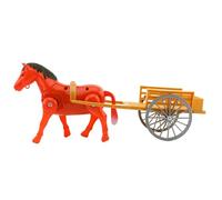 Jouet De Chariot À Cheval Électrique Rétro - Modèle De Chariot À Traction Mobile De 11,81 Pouces, ABS Fonctionnant sur Batterie avec Mouvement Animé Et Design De Style Vintage | pour,