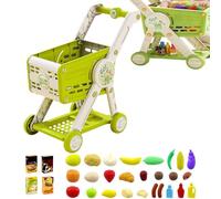 Jouet de Chariot de Courses pour bébé - Panier pour Jeux de supermarché - Accessoires de Cuisine pour Trier et Jeux de rôle pour Les de 1 à 3 Ans et Plus âgés - pour bébés Tout-Petits Filles