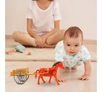 Jouet de charrette électrique pour Chevaux,Jouets pour Chevaux et charrettes,Décoration de Bureau en calèche | Modèle de Chariot tiré par des rétro pour la Maison, l'école et la garderie