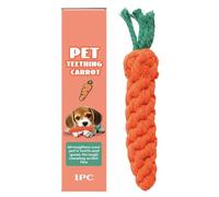 Jouet de chat de carotte, jouet de carotte pour chien | Puppy Chew Toy | Mastication interactive Rope Chiot Enrichissement pour chiens Enrichissement Teater pour soulager l'ennui Est
