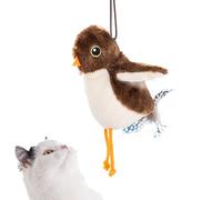 Jouet de chat d'oiseau chirremage : jouets d'exercice interactifs en peluche, ava de mouvement de mouvement rechargeable interactif pour chats d'intérieur en plein air, stimulant l'exercice