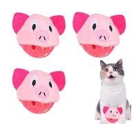Jouet de Chat interactif, Jouet pour Animaux de Compagnie pour Chats intérieurs | Jouets de Dentition Mignon pour Jouer sensoriel,Interaction Animale à masquer Les balles pour l'entraînement en Train