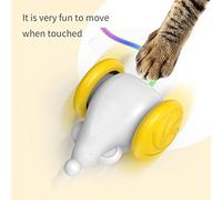 Jouet de Chat Interactif, Jouets de Chaton Automatique Toys Cat Toys pour Chats Intérieurs avec des Lumières LED pour Les Intérieurs (Blue)