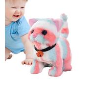 Jouet de Chat Qui Marche, Chat en Peluche électrique - Chat de Batterie en Peluche en Peluche Interactive avec Queue agitée,Animal de Marche en Peluche Mignon avec Un Son MIAU