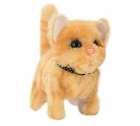 Jouet de Chat robotique interactif - Chaton en Peluche MIAU Jouet Compagnon Animal Doux, Mouvement réaliste activé Un Robot à Fourrure pour Filles Divertissement bébé Temps de Plaisir