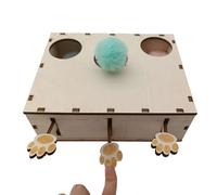 Jouet De Chat Whack Mole - Jouet De Jeu En Bois Mignon, Mangeoire Pour Chats De Puzzle | Engager Le Tableau D'activité Du Distributeur De Traitement Interactif, Galerie De Jeux De Renseignement De PEG