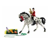Jouet de cheval animal - Figurine réaliste de ferme - Kit de collection éducatif en plastique peint à la main - Jouet créatif durable pour enfants, tout-petits et filles - Salle de classe D