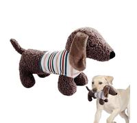Jouet de chien grince en peluche, jouets de chien grincement en peluche,Jouets d'entraînement pour chiens mignons | Dispositif de jeu pour animaux de compagnie forme de teckel pour le nettoyage des de