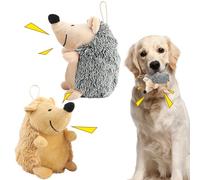 Jouet de chien indestructible, jouets pour chiens dur, jouet pour chiens hérisson 2pcs HEdgehog Squeaky Dog Toys, squeaker intégré Lots de chien interactif pour les jouets à mastication en ennui
