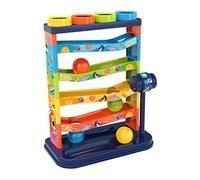 Jouet de Chute de Balle roulante pour Enfants pour bébés Tout-Petits Tour Course à 5 Couches avec rampes tourbillonnantes et 4 balles Jouets développement éducatif Jouet Chute Balle, Joue