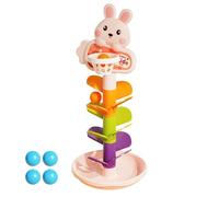 Jouet De Chute De Billes - Jouets Interactifs de Circuit à Billes avec Chute et Empilage | Jeu Interactif de Tour Empilable avec Rampe Circuit Course pour Dessin Animé Maison Voyage