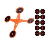 Jouet De Ciblage, Comprend Une Configuration De en Papier, Acier Allié, De Tir Rotative, Toupie D'entraînement Robuste avec Cibles en Papier, Construction Robuste, pour Jardin, Plage, Pelo