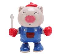 Jouet de Cochon de Danse Musicale, Mignon Effet d'éclairage de Cochon Dansant électrique pour Les Enfants (Blue)