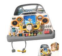 Jouet De Cockpit D'avion - Simulateur De Tableau De Bord Pilote Électronique, Ensemble De Jeu À Effet Sonore Éclairé, Station De Commande De Vol Imaginative | Pour L'espace De Divertissement Familial