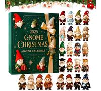 Jouet De Compte À Rebours Pour Noël,Ornement De Noël En Acrylique Plat 2D,Compte À Rebours 24 Jours Avec Petit Gnome Pendentif | Pour Hommes Femmes Adolescents Famille Et