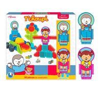 Jouet de Construction - BLOKO - T’CHOUPI & LALOU - 50 Blocs de Construction + 2 Figurines - Dès 12 Mois