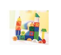 Jouet de construction - HABA - Cubes fantaisie à empiler - Effets optiques - Multicolore - A partir de 12 mois