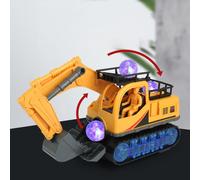 Jouet De Construction Led, Pelleteuse, Véhicules De Fête, Pour Enfants De 3 À 5 Ans