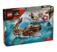 LEGO 76974 Le bateau en mission et le mosasaure en briques – Jurassic World