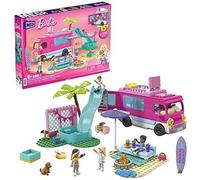 Jouet de construction - MEGA - Camping-car de rêve - 580 blocs - 4 mini-poupées Barbie - Mixte