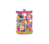 Jouet de construction - MOLTO - Sachet de blocs roses 80 pièces - Plastique - Mixte - Dès 3 ans Rose