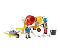 Jouet de construction - Playmobil - 6339 - Deux maçons - Bétonnière - Accessoires inclus