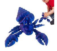 Jouet de Crabe l'ermite, Statuette de Crabe l'ermite - Animal simulé | Figurine d'animal de l'océan, Figurine modèle imprimée, modèle de Crabe, décorations de Crabe l'ermite