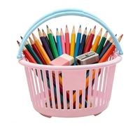 Jouet de cuisine pour salle de bain, petit panier - pour la collecte du jardin, panier à fruits, organisateur vide portable avec poignées pour la maison, dortoir, appartement, salle de classe