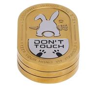 Jouet de Curseur de Carte Push en Acier Inoxydable, Un Jouet Fidget en métal pour Adultes et Enfants avec Un Motif de Lapin gravé et Un haptique pour Le soulagement du Stress